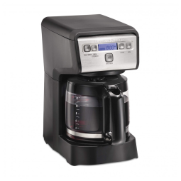 Cafeteira Elétrica Programável com Jarra de Vidro 12 Xícaras e Desligamento Automático, 110V 900W Hamiton Beach, Preta