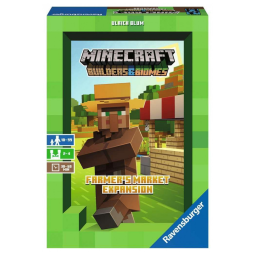 Ravensburger: Expansão Minecraft Builders Biomes Farmers Market para Jogo de Tabuleiro Estratégico - Idade 10+ - Exclusivo da Amazon