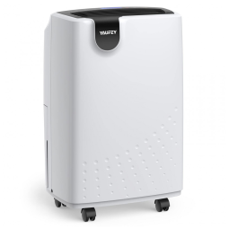 Desumidificador para Grandes Ambientes 1.8L até 230 m2 com Drenagem Automática ou Manual, 110V, Yaufey, Branco