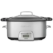 Panela Multifuncional com 4 Predefinições e Painel de Controle, 1350W, 110V, CUISINART MSC 800, Prateado