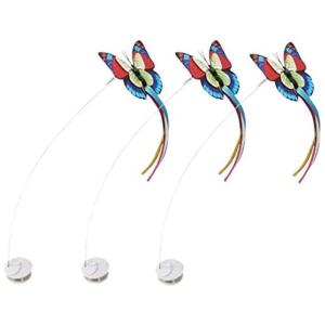 Brinquedo para Gatos Borboleta Interativa, ZENES Cat Feather Toys, Azul