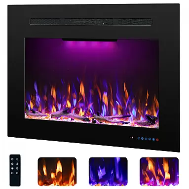 Lareira Elétrica Rodalflame 90x70cm 1500W