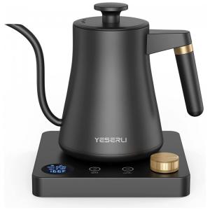 Chaleira Elétrica YESERLI com Controle de Temperatura, 4 Configurações e Temporizador de 12H, 110V 1200W