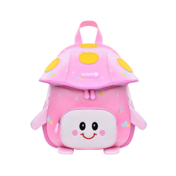 Mochila infantil Armbq rosa com guia de segurança