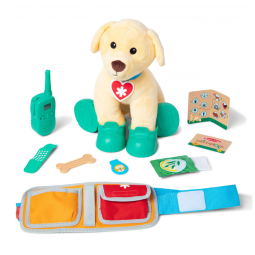 Pelúcia Cão Ranger com Equipamento de Busca e Resgate Perfeita para Brincar e Aprender para Crianças Acima de 3 Anos, Melissa & Doug