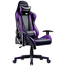 Cadeira Gamer, Reclinável, Giratório, Encosto de Cabeça, 360 Graus, Roxo, GTRACING , Violeta