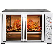 AirFryer e Forno Elétrico de Bancada, Aço Inoxidável, 110v, LUBY Large, Prateado