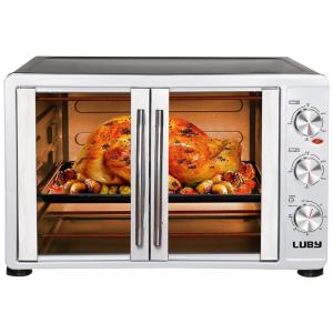 AirFryer e Forno Elétrico de Bancada, Aço Inoxidável, 110v, LUBY Large, Prateado