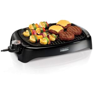 Churrasqueira Elétrica 8 Porções Controle de Temperatura, 110v, HAMILTON BEACH 31605N, Preto