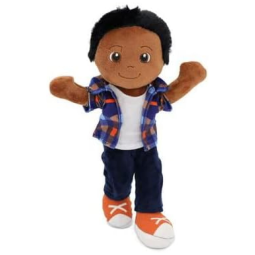 Boneco de Pano Charlie de 35,56 centímetros da Playtime by Eimmie - Pelúcia Aconchegante para Meninos, Ideal para Bebês e Crianças Pequenas