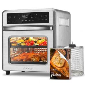 Forno Elétrico de Bancada 11 em 1 com 13 Litros de Capacidade e Função AirFyer, 110V 1800W, COSORI, Prateado