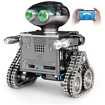 Robô PERGEAR 160 Peças com Controle por APP e Bluetooth para Crianças Acima de 6 Anos, Preto