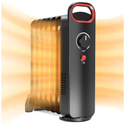 Aquecedor Elétrico Portátil com 2 Modos e Proteção Contra Superaquecimento, 700W 110V, TRUSTECH, Preto