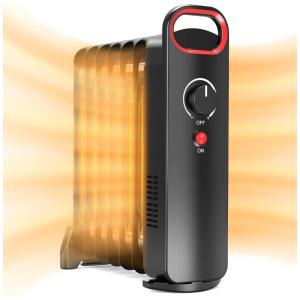 Aquecedor Elétrico Portátil com 2 Modos e Proteção Contra Superaquecimento, 700W 110V, TRUSTECH, Preto