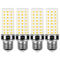 Kit 4 lâmpadas LED Corn 20W 2500 lúmens 3000K branco quente E26/E27, equivalente 200W, super brilhante, não dimmable, para casa