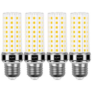 Kit 4 lâmpadas LED Corn 20W 2500 lúmens 3000K branco quente E26/E27, equivalente 200W, super brilhante, não dimmable, para casa
