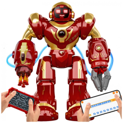 Robô Inteligente Holyton 5088 para Crianças, Grande Robô Programável STEM, com Controle por Voz, Controle por App, Olhos de LED