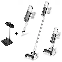 Aspirador de Pó Multifuncional INSE HairV120 sem Fio com Acessórios e Painel LED, 110V 450W, Branco