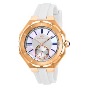 TechnoMarine Cruise Sea Lady Swiss Ronda 1069 Calibre Relgio feminino com mostrador em madreprola - 37,5 mm. Branco