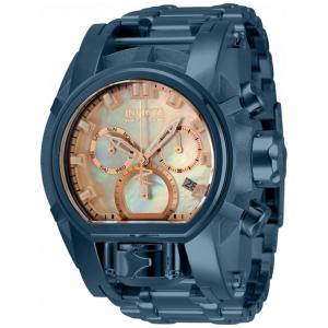 Relógio Masculino Invicta Reserve Bolt Zeus Magnum com Metal, Mostrador Madrepérola Oyster, Azul Escuro 34309