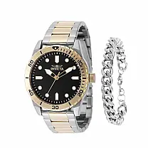 Relógio Masculino Invicta Specialty 43mm, Dourado, Aço com Conjunto de Pulseiras 48309