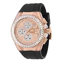 Relgio masculino TechnoMarine Cruise Glitz - 45 mm. Preto ZG-TM-121019