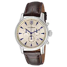 Relógio Masculino de Quartzo S Coifman Heritage, Invicta SC0219, Marrom