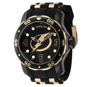 Relgio Masculino Invicta NHL Tampa Bay Lightning - 48mm, Ouro e Preto - ZG-42319