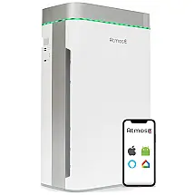 Purificador de Ar com Filtro True HEPA H13, Área até 140 m2 e Controle por APP, AtmosC, Branco