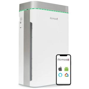 Purificador de Ar com Filtro True HEPA H13, Área até 140 m2 e Controle por APP, AtmosC, Branco