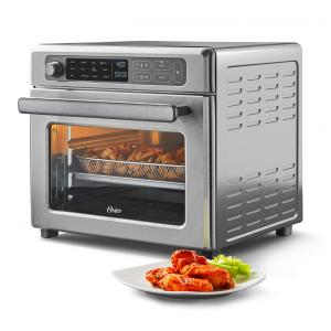 Forno Elétrico de Bancada 22L 12 em 1 Multifunções com RapidCrisp em Aço Inoxidável, 110v, OSTER 2108867, Prateado