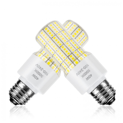 CA Lâmpada LED 300W 5000 Lumens 5000K Branca com Base E26, E27, 2 Unidades, CA NEW SUNSHINE, Branco