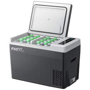 Cooler Elétrico Automotivo Portátil 30 Litros com Compressor, F40C4TMP, Preto