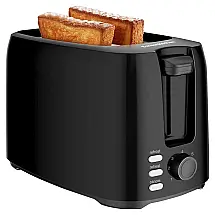 Torradeira Elétrica 2 Fatias com 7 Níveis de Tostagem, 750W, 110v, BONSENKITCHEN, Preto