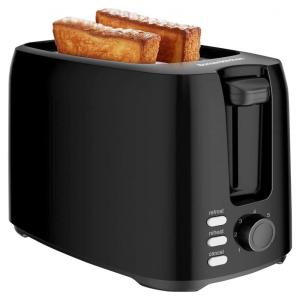 Torradeira Elétrica 2 Fatias com 7 Níveis de Tostagem, 750W, 110v, BONSENKITCHEN, Preto