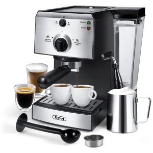 Cafeteira Elétrica Programável Gevi com Controle de Temperatura e Aço Inoxidável 110V, 1100W, Prata