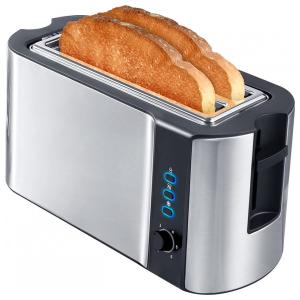 Zovoty Torradeira de 4 Fatias com 6 Níveis de Tostagem, 110V, Prata