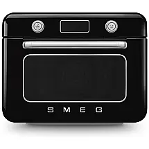 Forno Combinado de Bancada Retrô Smeg Preto 30 L Ar Forçado Vapor e Air Fry 1800W 110V