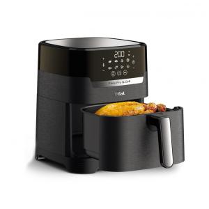 Fritadeira Elétrica Air Fryer 4.2L, com Painel de Controle Digital, 110v, T FAL EY505852, Preto