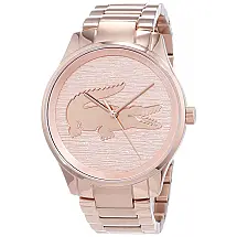 Relógio Masculino de Quartzo, com Pulseira de Aço Inoxidável, LACOSTE 2001015, Rosa