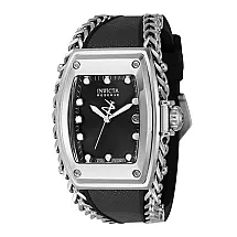 Relógio Feminino Reserve Gladiator, Invicta 41029, Preto e Prata