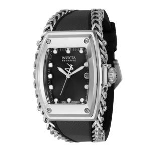 Relógio Feminino Reserve Gladiator, Invicta 41029, Preto e Prata
