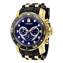Relgio masculino Pro SCUBA - 48 mm. Ouro. Preto ZG-37229
