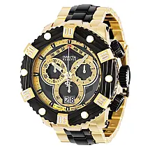 Relógio Masculino Reserve Huracan, Invicta 36629, Preto e Dourado