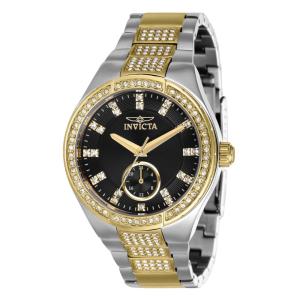 Relgio feminino especializado - 38 mm. Ao. Ouro 38629