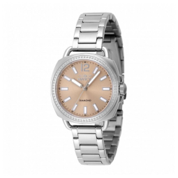 Relógio Feminino Invicta Elite Diamond com 0.25 Quilates de Diamantes, Caixa de 32mm em Aço 48729