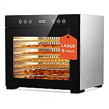Desidratador de Alimentos PSIIDAN FD-1033 Cinza 8 Bandejas Inox Timer 48h 650W