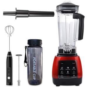 Liquidificador de Bancada Profissional 2.1L com 10 Velocidades, 2200W, 110v, LUOWAN CHENJIAYAN, Vermelho