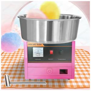 Cotton Candy Machine Máquina de Algodão Doce Elétrica à Prova de Respingos, 110V, 1200W, Rosa