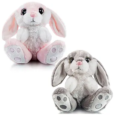 Kit 2 Coelhos de Pelúcia